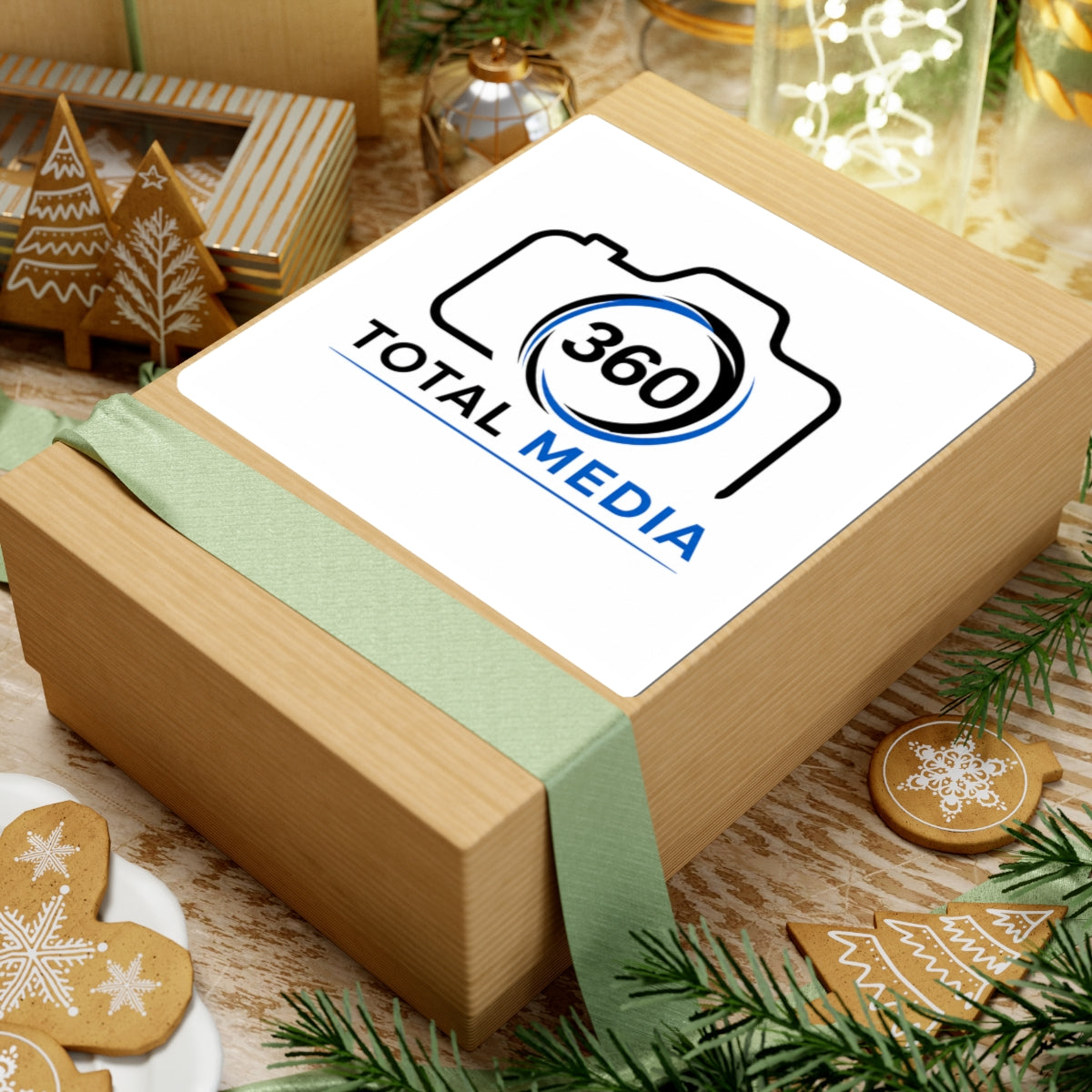 Total Media 360 Logo Kiss-Cut Sticker — Camera Branding Decal