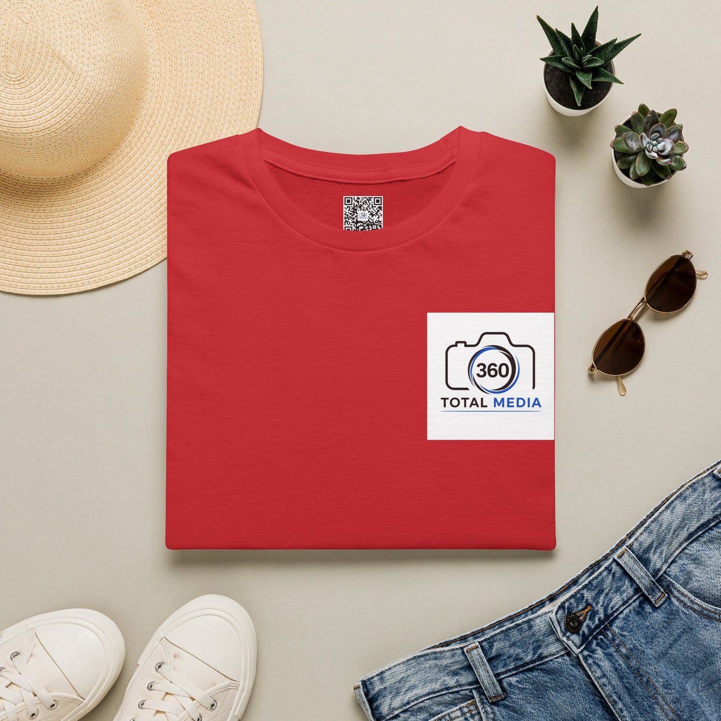 Total Media 360 Logo T-Shirt — Minimal Photographer Camera Tee