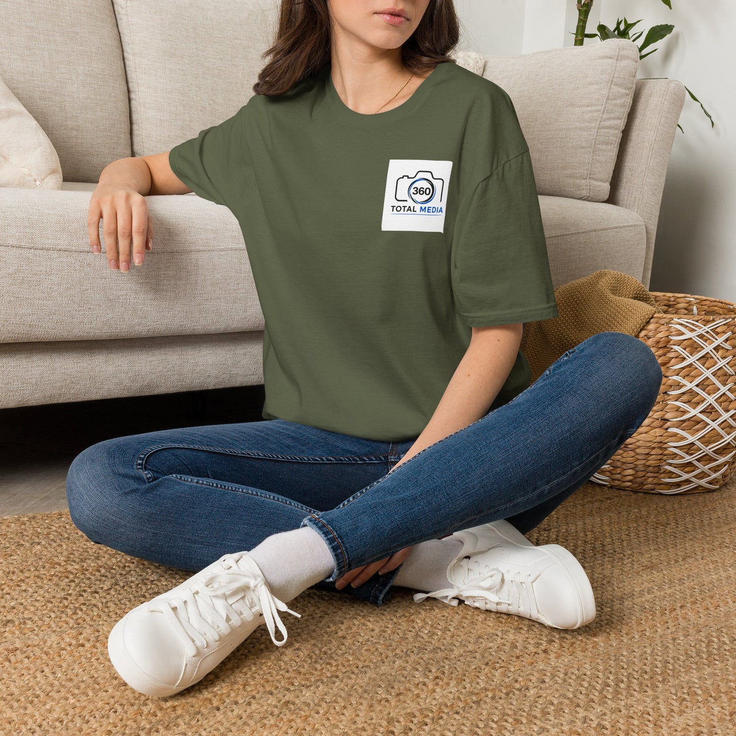Total Media 360 Logo T-Shirt — Minimal Photographer Camera Tee