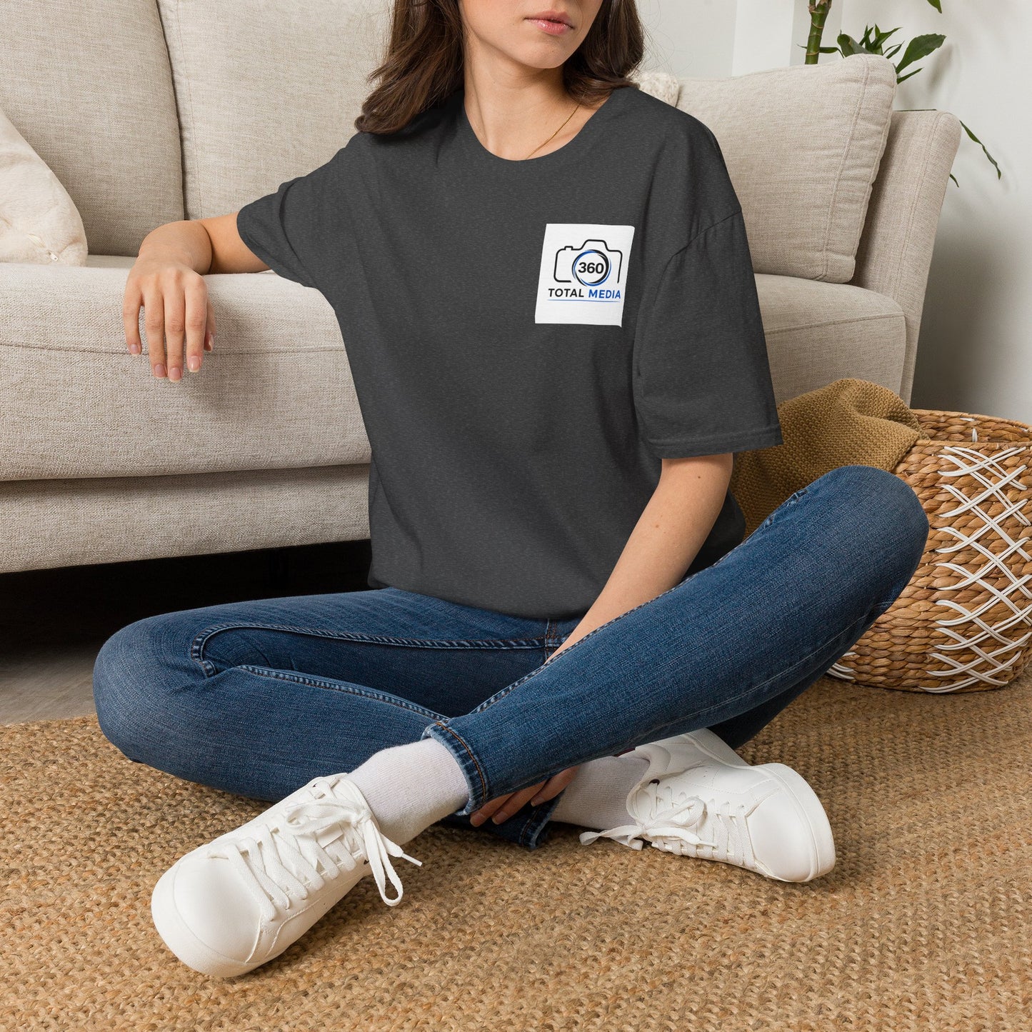 Total Media 360 Logo T-Shirt — Minimal Photographer Camera Tee