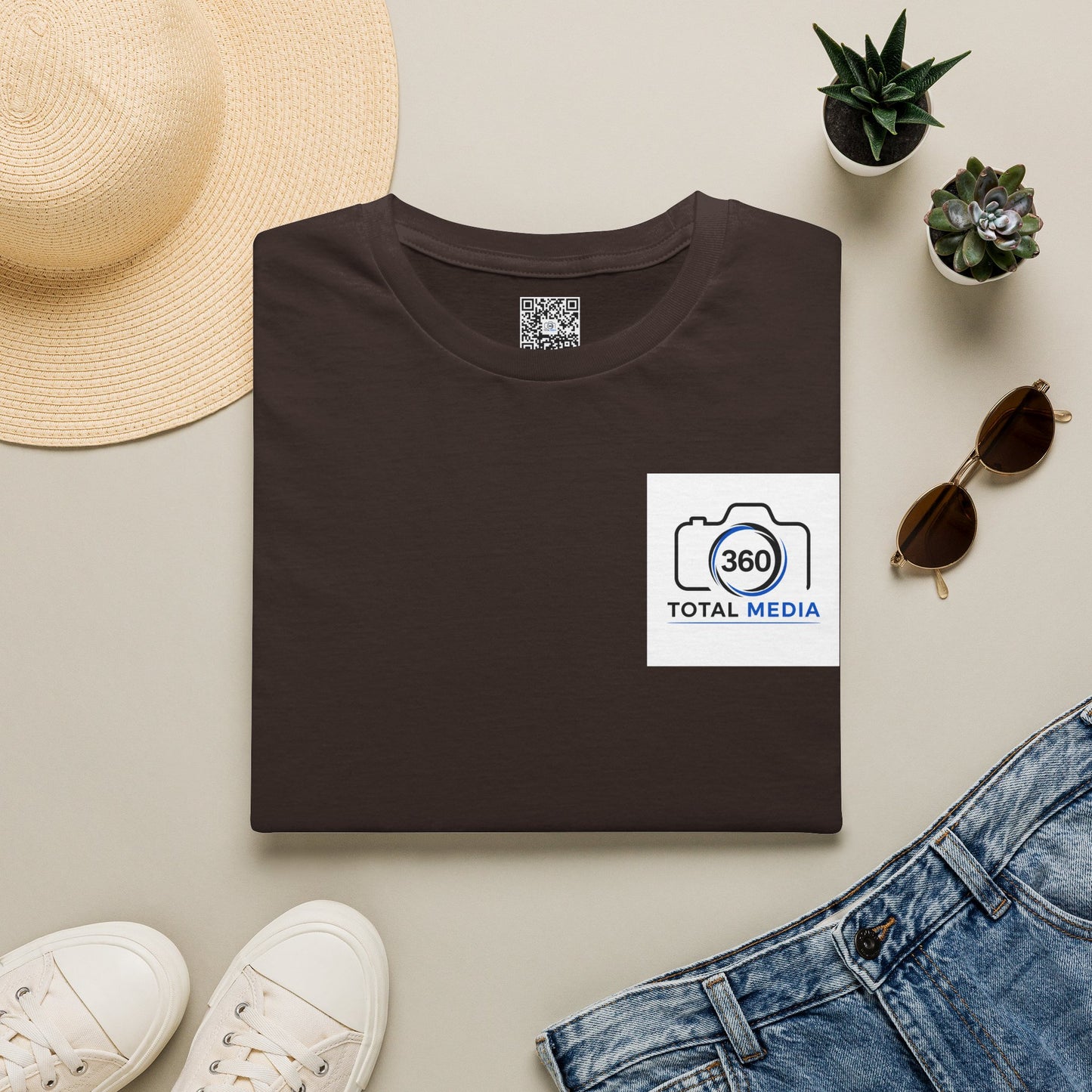 Total Media 360 Logo T-Shirt — Minimal Photographer Camera Tee