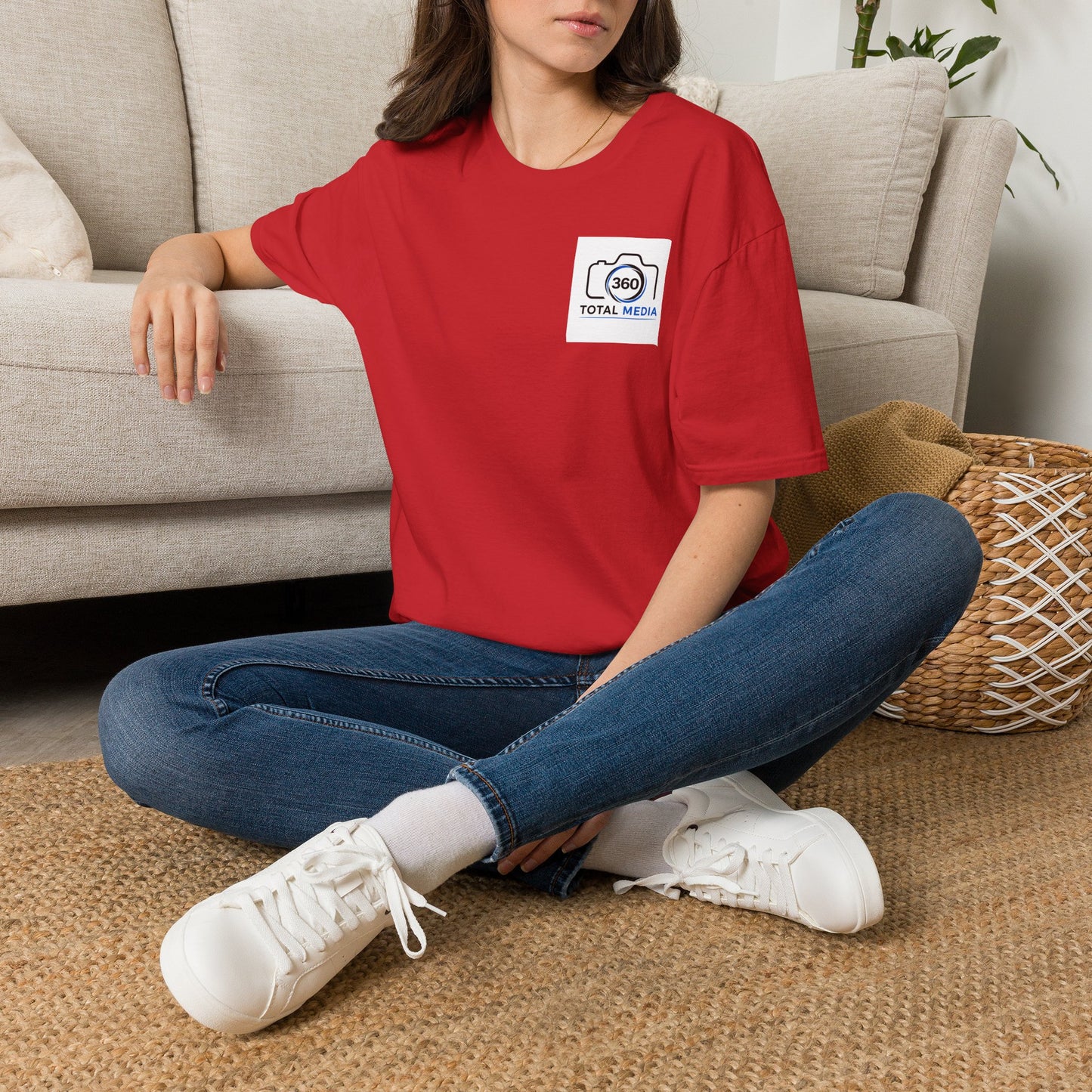 Total Media 360 Logo T-Shirt — Minimal Photographer Camera Tee