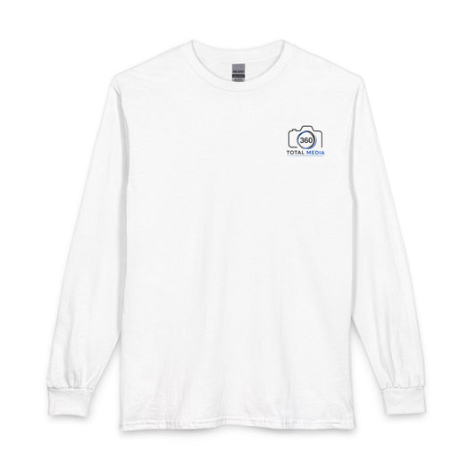 Total Media Camera Logo Long Sleeve Tee — Branded Photography Shirt