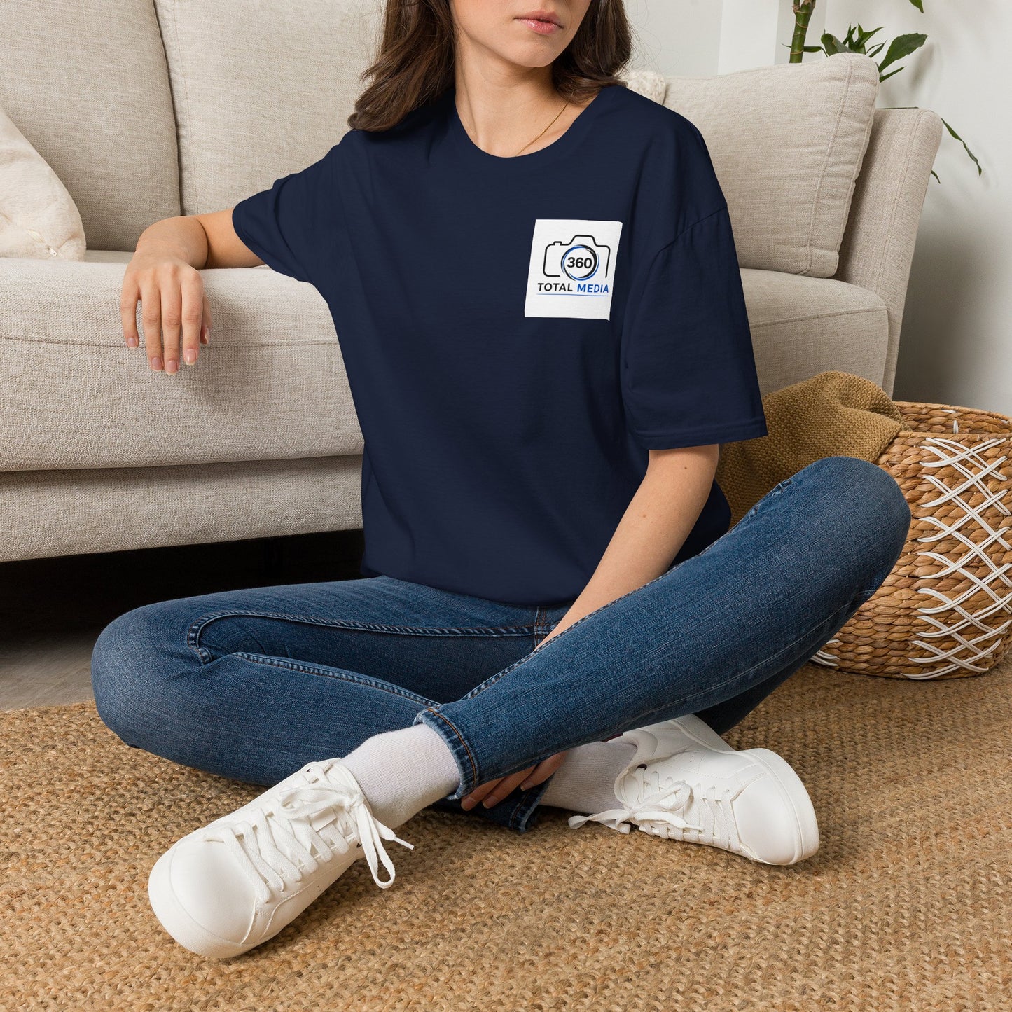 Total Media 360 Logo T-Shirt — Minimal Photographer Camera Tee