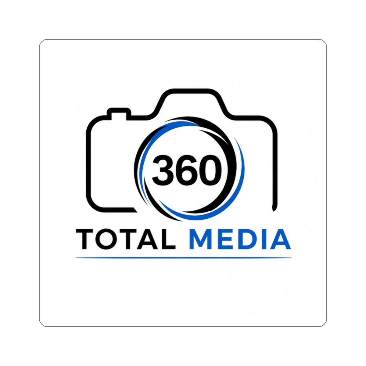 Total Media 360 Logo Kiss-Cut Sticker — Camera Branding Decal