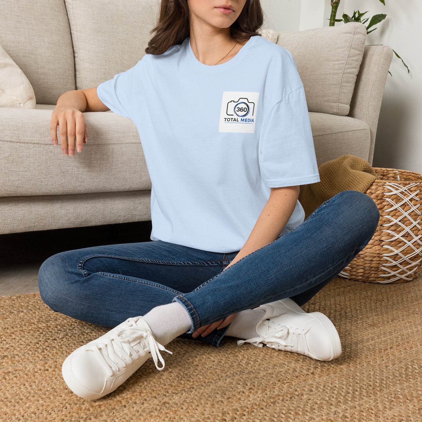 Total Media 360 Logo T-Shirt — Minimal Photographer Camera Tee