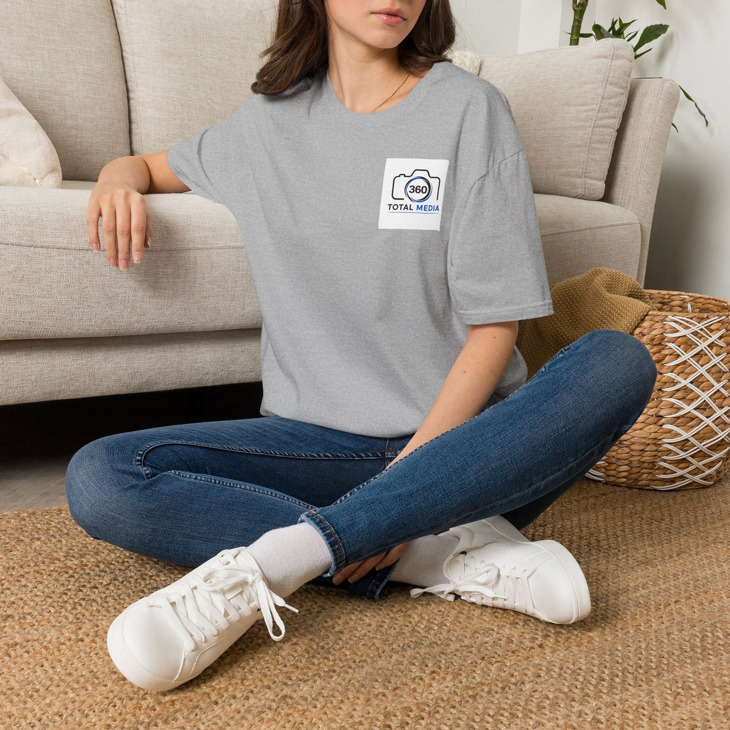 Total Media 360 Logo T-Shirt — Minimal Photographer Camera Tee
